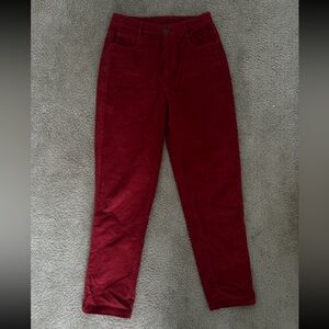 Lucy & Yak Red Corduroy Pants